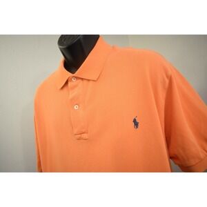 Polo Ralph Lauren Golf Polo Orange Classic Fit Short Sleeve Mens Size 2XB BIG
